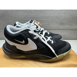 Nike Hyperquick Black Volleyball Shoes White/Flat Silver/Gum FN4678-001 US6